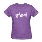 BREATHE in Curly Characters - Women's Shirt - purple heather