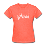 BREATHE in Curly Characters - Women's Shirt - heather coral