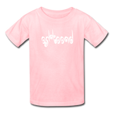 BREATHE in Curly Characters - Child's T-Shirt - pink