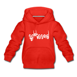 BREATHE in Curly Characters - Children's Hoodie - red