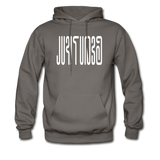BEAUTIFUL in Abstract Characters - Adult Hoodie - asphalt gray