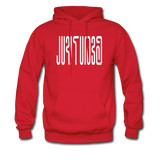 BEAUTIFUL in Abstract Characters - Adult Hoodie - red