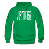 BEAUTIFUL in Abstract Characters - Adult Hoodie - kelly green