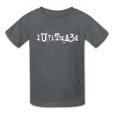 BEAUTIFUL in Typed Characters - Child's T-Shirt - charcoal