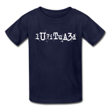 BEAUTIFUL in Typed Characters - Child's T-Shirt - navy
