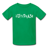 BEAUTIFUL in Typed Characters - Child's T-Shirt - kelly green