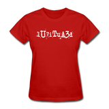 BEAUTIFUL in Typed Characters - Women's Shirt - red