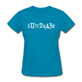 BEAUTIFUL in Typed Characters - Women's Shirt - turquoise