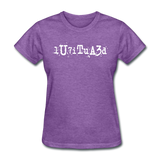BEAUTIFUL in Typed Characters - Women's Shirt - purple heather