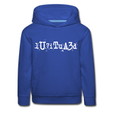 BEAUTIFUL in Typed Characters - Children's Hoodie - royal blue