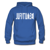 BEAUTIFUL in Abstract Dots - Adult Hoodie - royal blue