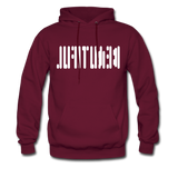 BEAUTIFUL in Abstract Dots - Adult Hoodie - burgundy