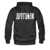 BEAUTIFUL in Abstract Dots - Adult Hoodie - charcoal grey