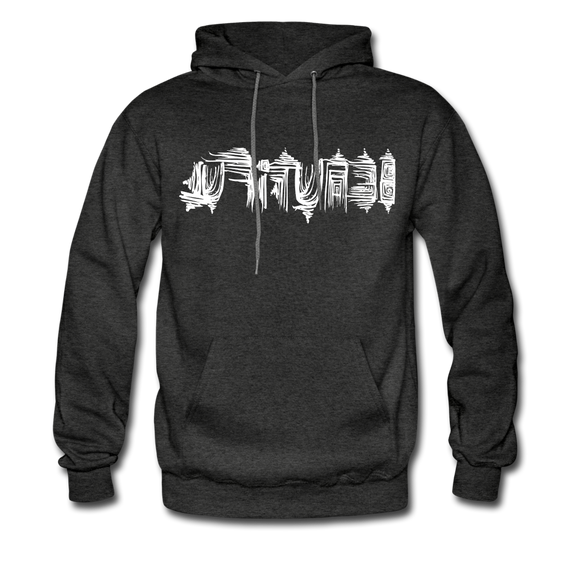 BEAUTIFUL in Scratch Characters - Adult Hoodie - charcoal grey