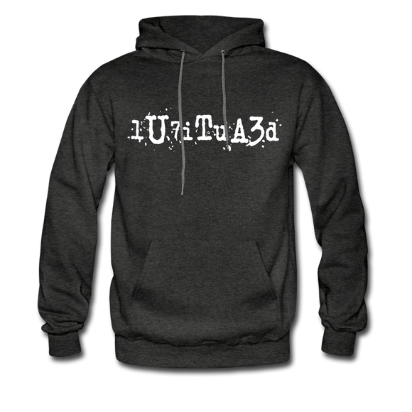 BEAUTIFUL in Typed Characters - Adult Hoodie - charcoal grey