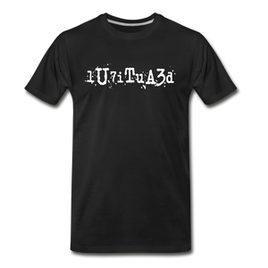BEAUTIFUL in Typed Characters - Organic Cotton T-Shirt - black