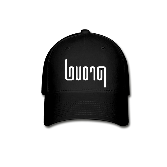 PROUD in Abstract Lines - Baseball Cap - black