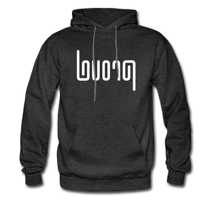PROUD in Abstract Lines - Adult Hoodie - charcoal grey