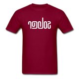 SOBER in Abstract Lines - Classic T-Shirt - burgundy