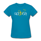 SOBER in Butterfly & Abstract Characters - Women's Shirt - turquoise