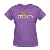 SOBER in Butterfly & Abstract Characters - Women's Shirt - purple heather