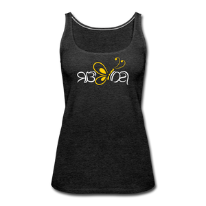 SOBER in Butterfly & Abstract Characters - Premium Tank Top - charcoal grey