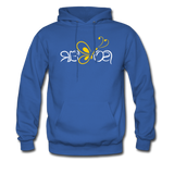 SOBER in Butterfly & Abstract Characters - Adult Hoodie - royal blue