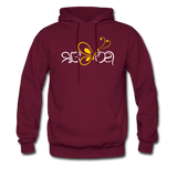 SOBER in Butterfly & Abstract Characters - Adult Hoodie - burgundy