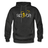 SOBER in Butterfly & Abstract Characters - Adult Hoodie - charcoal grey