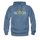 SOBER in Butterfly & Abstract Characters - Adult Hoodie - denim blue
