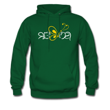 SOBER in Butterfly & Abstract Characters - Adult Hoodie - forest green