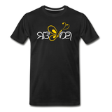 SOBER in Butterfly & Abstract Characters - Organic Cotton T-Shirt - black