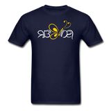 SOBER in Butterfly & Abstract Characters - Classic T-Shirt - navy