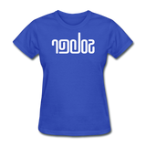 SOBER in Abstract Lines - Women's Shirt - royal blue