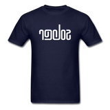 SOBER in Abstract Lines - Classic T-Shirt - navy