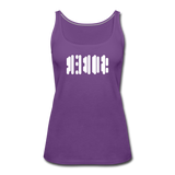 SOBER in Abstract Dots - Premium Tank Top - purple