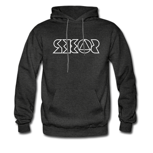 SOBER in Jagged Lines - Adult Hoodie - charcoal grey