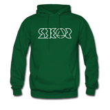 SOBER in Jagged Lines - Adult Hoodie - forest green