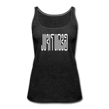 BEAUTIFUL in Abstract Characters - Premium Tank Top - charcoal grey