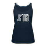 BEAUTIFUL in Abstract Characters - Premium Tank Top - deep navy