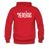 SOBER in Abstract Lines - Adult Hoodie - red