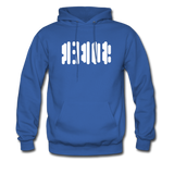 SOBER in Abstract Dots - Adult Hoodie - royal blue