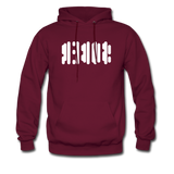 SOBER in Abstract Dots - Adult Hoodie - burgundy