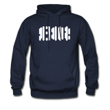 SOBER in Abstract Dots - Adult Hoodie - navy