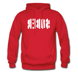 SOBER in Abstract Dots - Adult Hoodie - red