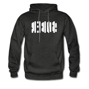 SOBER in Abstract Dots - Adult Hoodie - charcoal grey