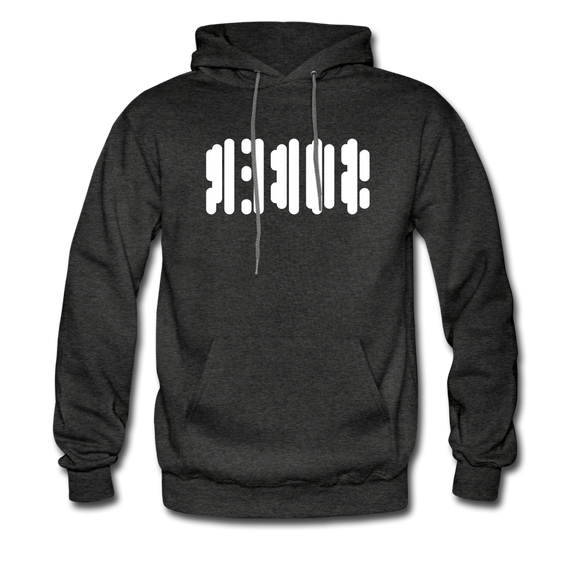 SOBER in Abstract Dots - Adult Hoodie - charcoal grey