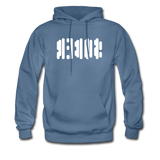 SOBER in Abstract Dots - Adult Hoodie - denim blue