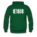 SOBER in Abstract Dots - Adult Hoodie - forest green