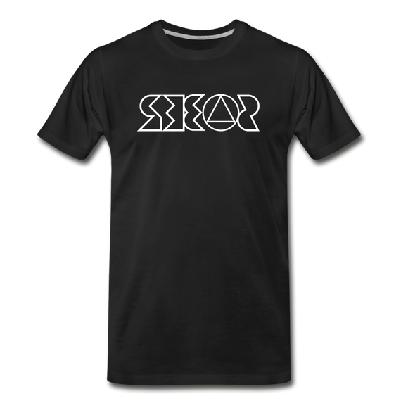 SOBER in Jagged Lines - Organic Cotton T-Shirt - black